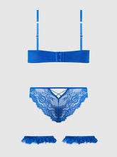 Load image into Gallery viewer, blue lingerie set
